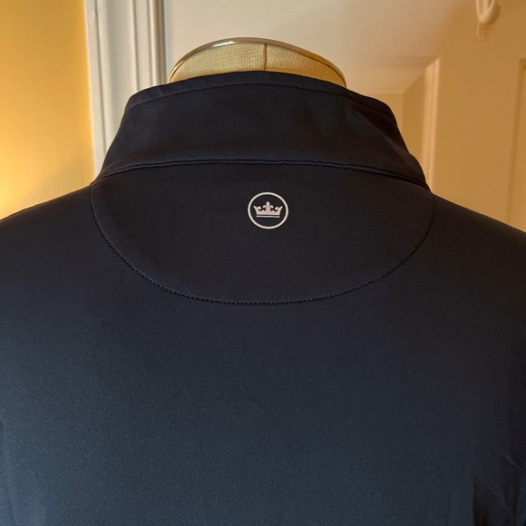 EEUC Men's Peter Millar Crown Sport Galway Stretch Quarter Zip Vest NC State XXL - Picture 3 of 3